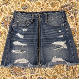 American Eagle Denim Skirt 00